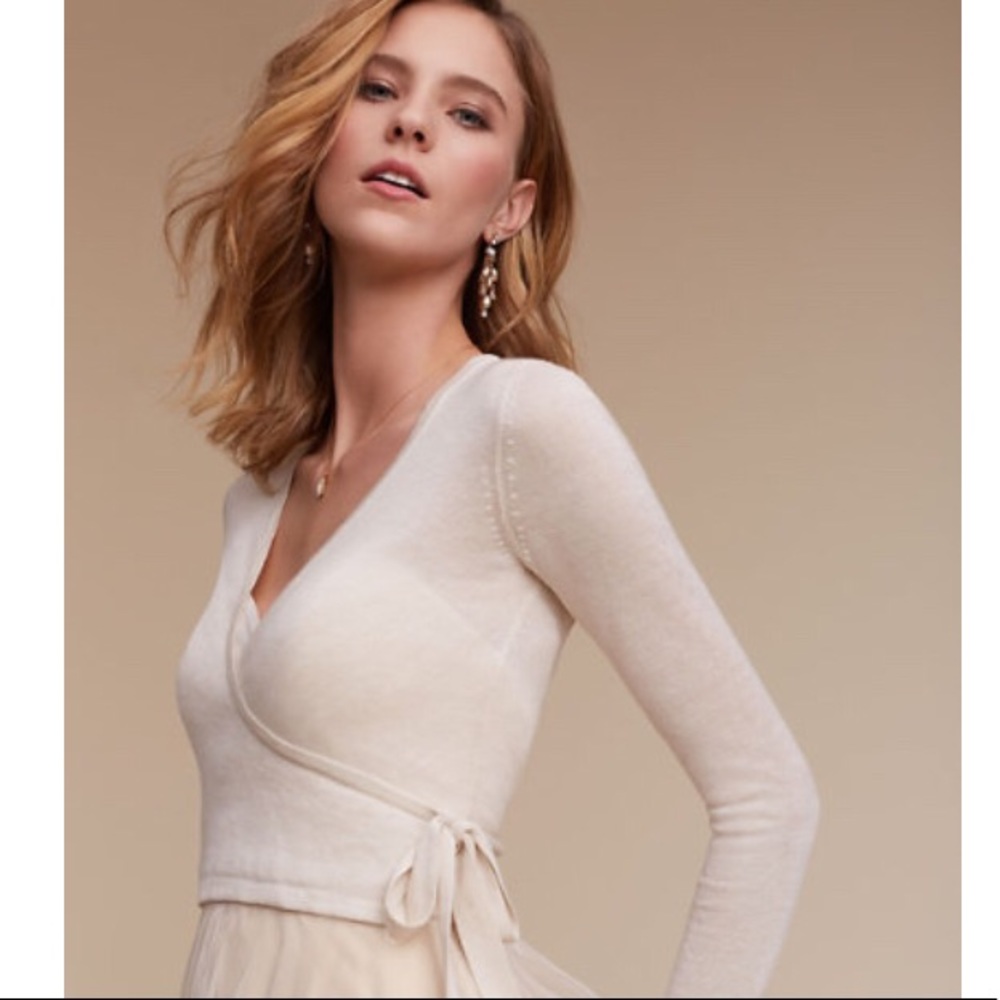 BHLDN Angelina Wrap - cashmere, new